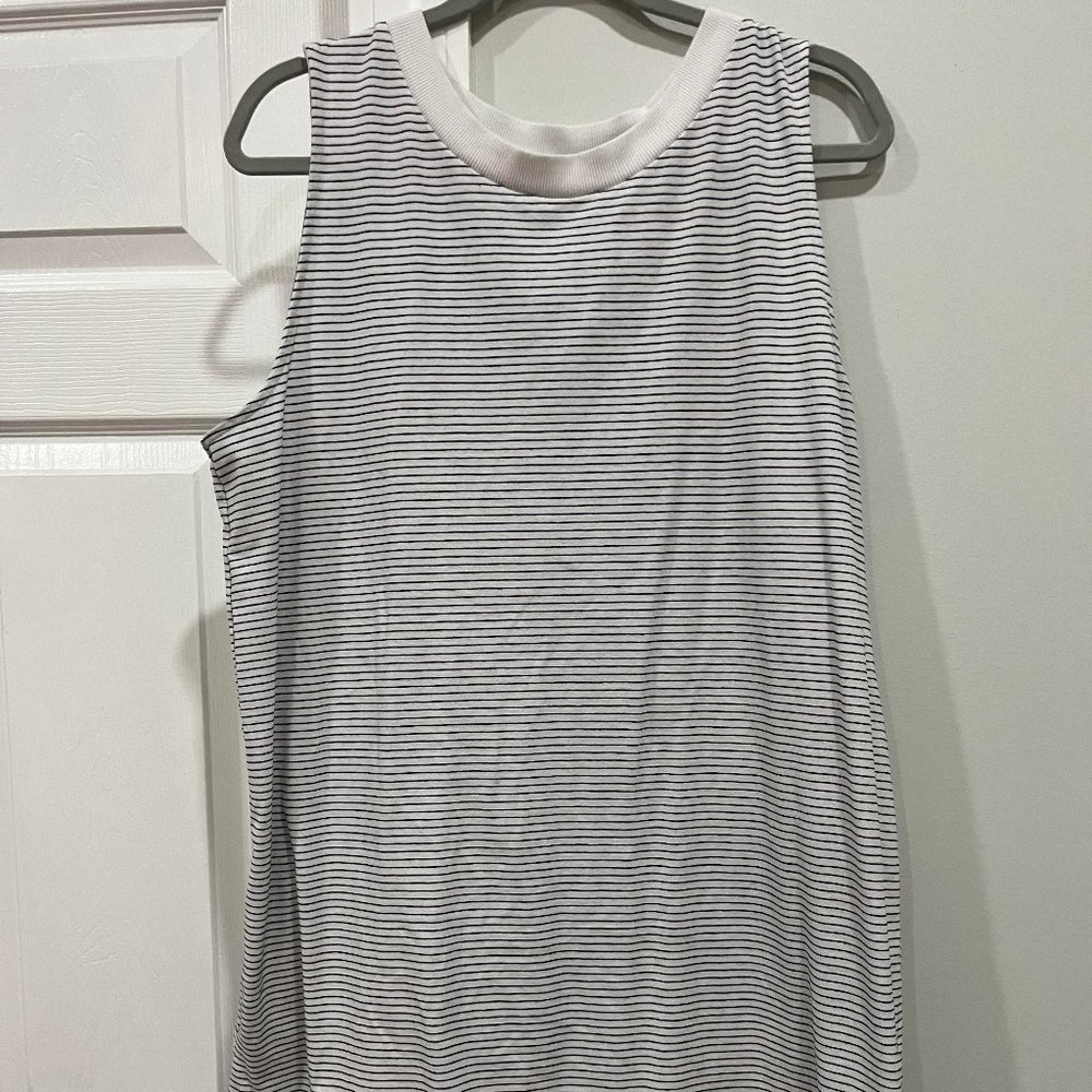 Stripped tee shirt dress